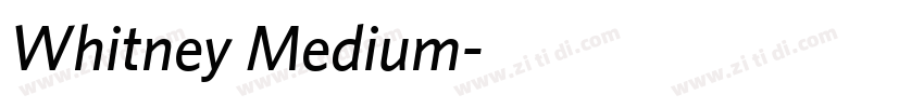 Whitney Medium字体转换 Whitney Medium字体转换